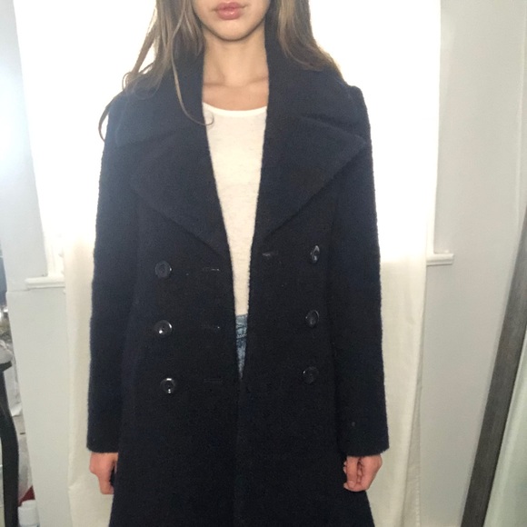 whistles navy pea coat